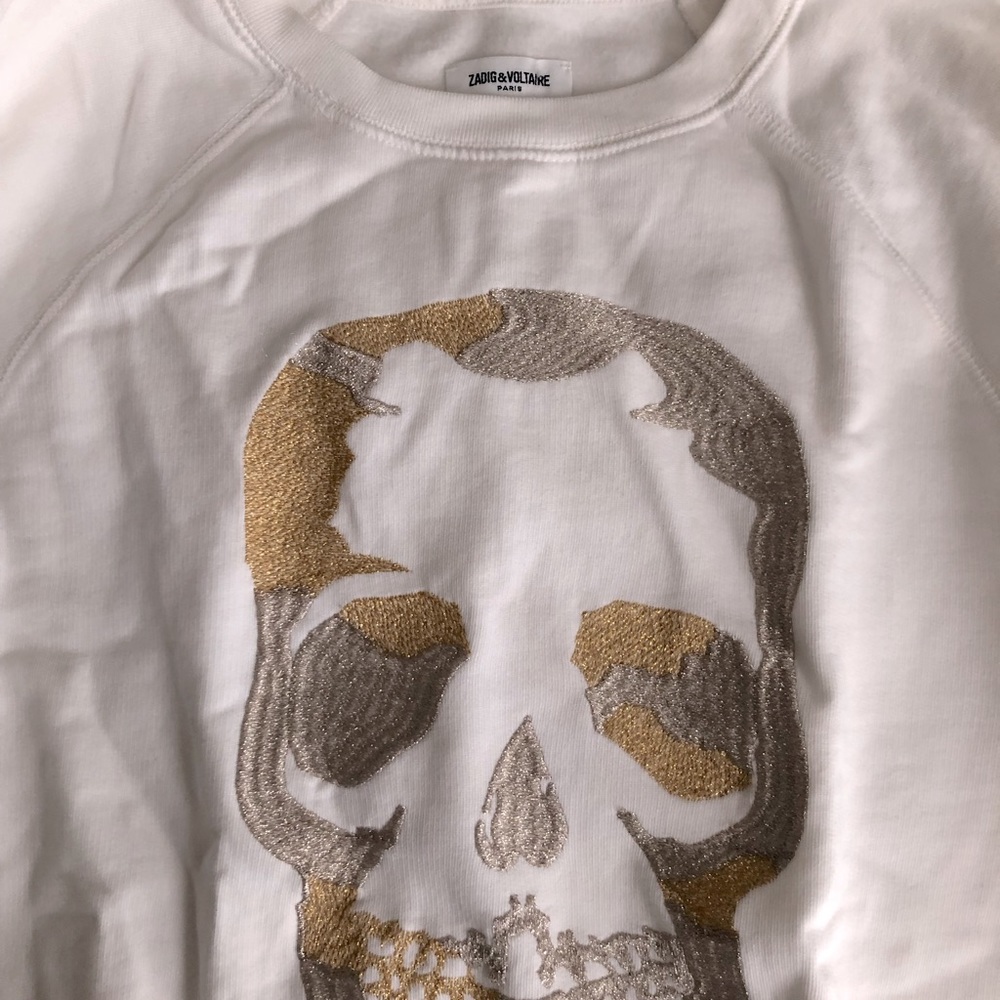 Zadig & Voltare white sweatshirt